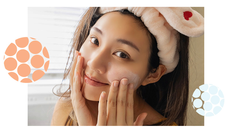 Ling Chen applies PanOxyl Oil Control Moisturizer during her self care routine.