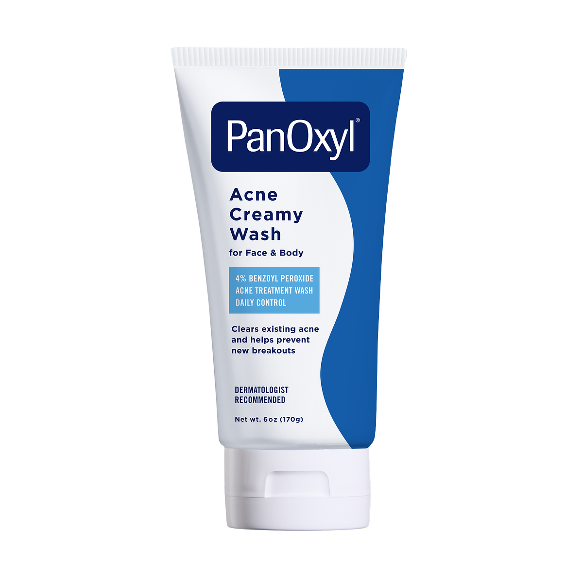 A tube of PanOxyl Acne Creamy Wash