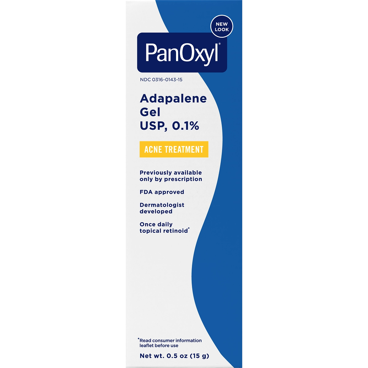 Box front of PanOxyl Adapalene Gel