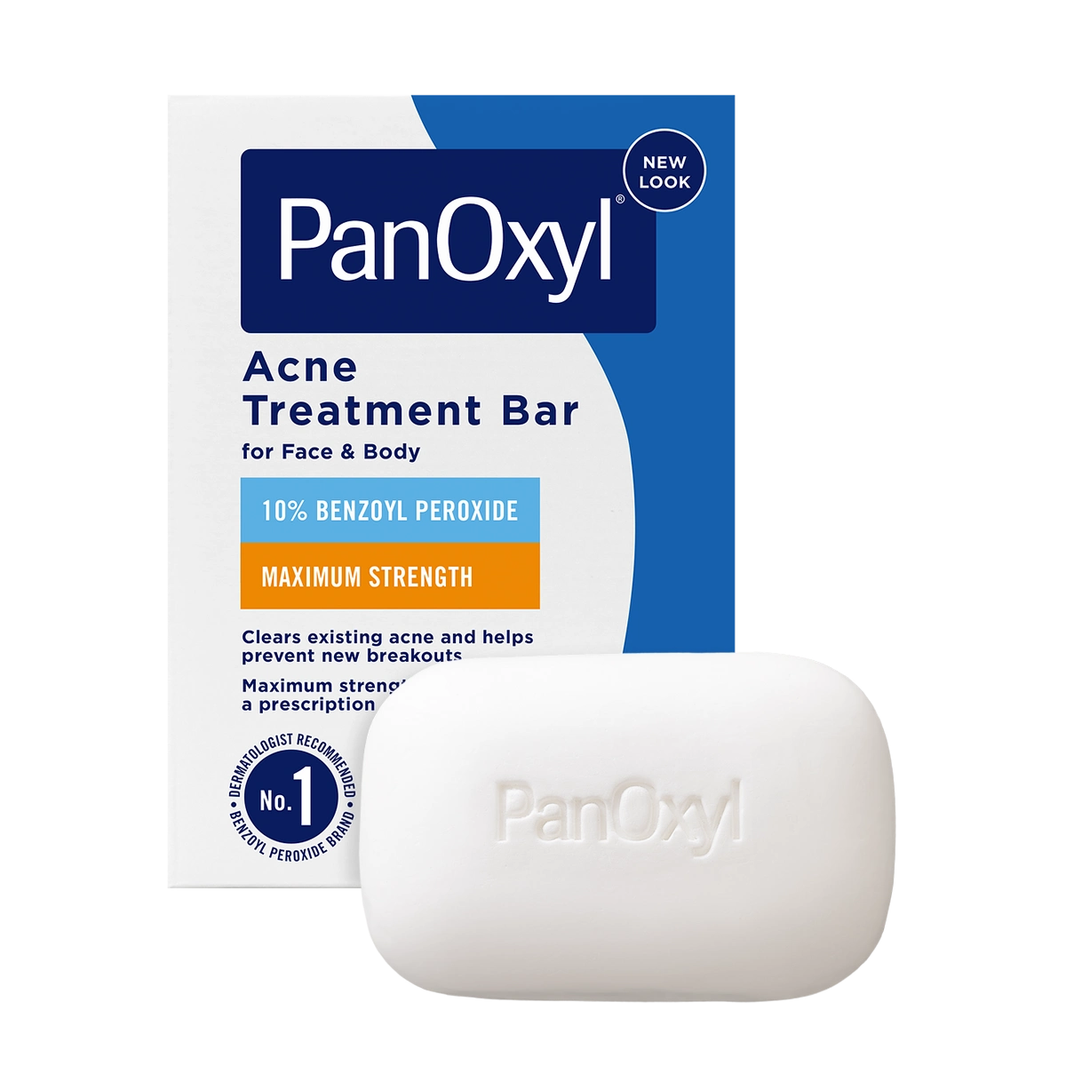 PanOxyl Acne treatment bar with it's box.