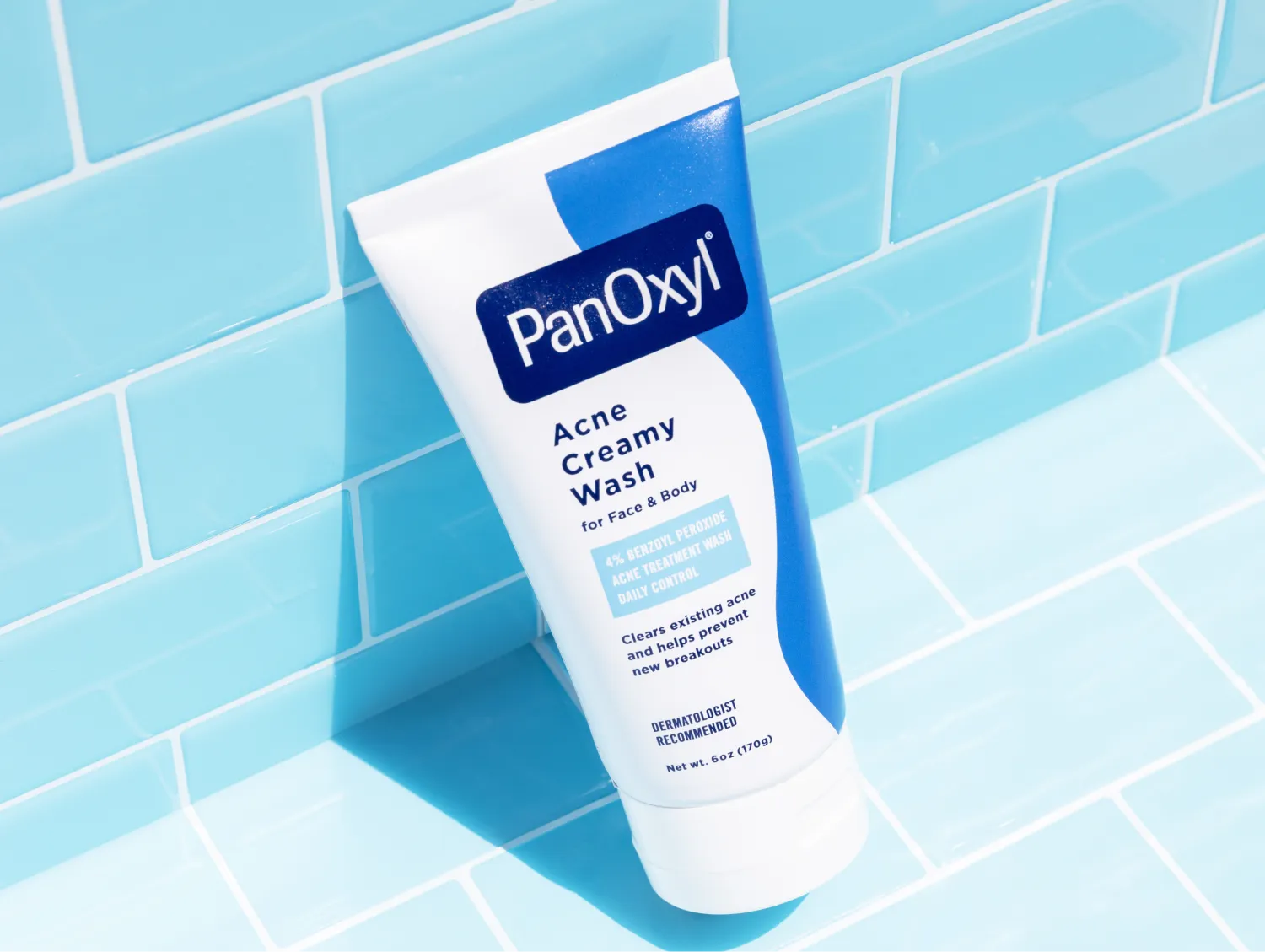 Bottle of PanOxyl Creamy Acne Wash for Face & Body