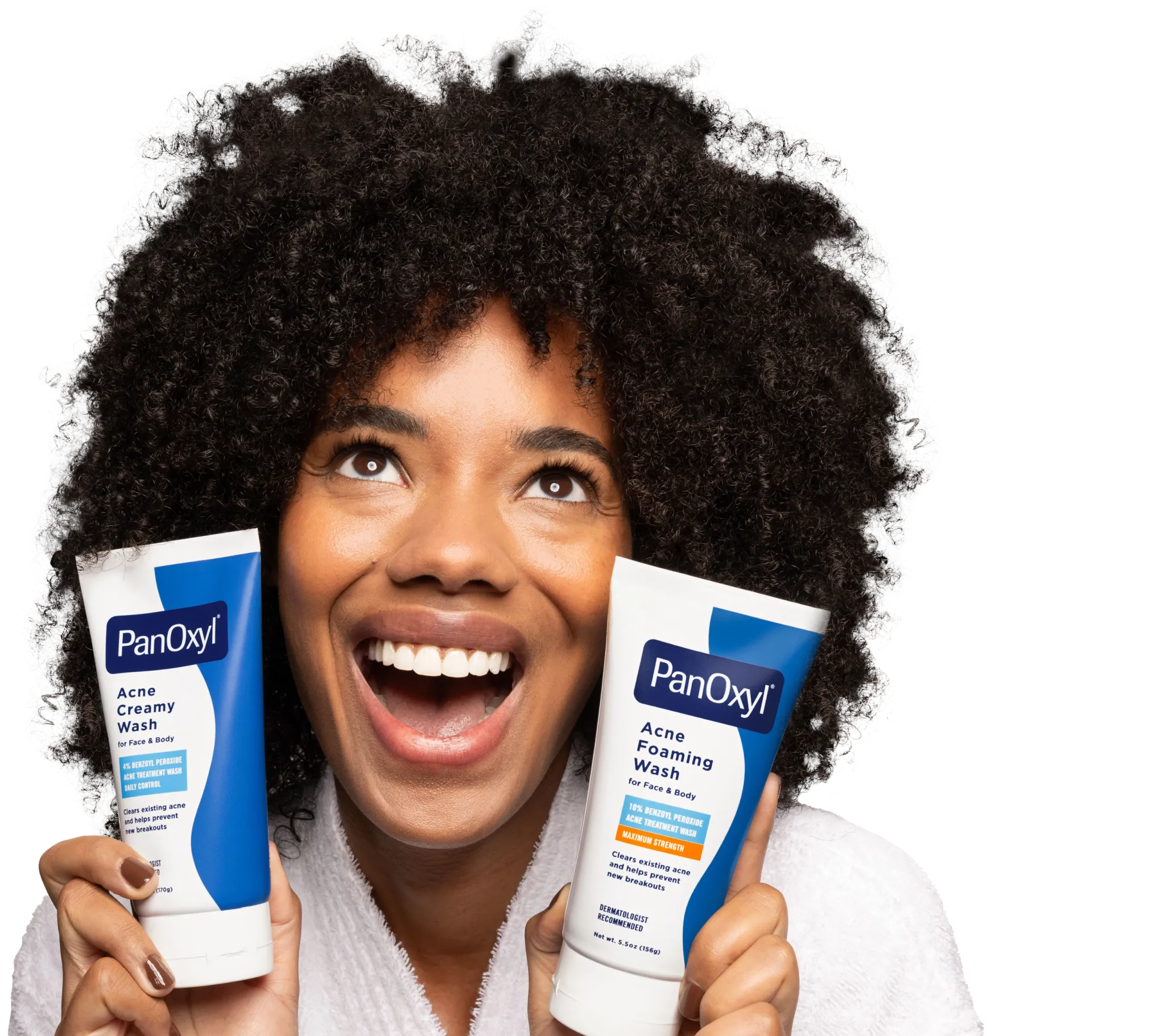 Woman Holding New PanOxyl Washes