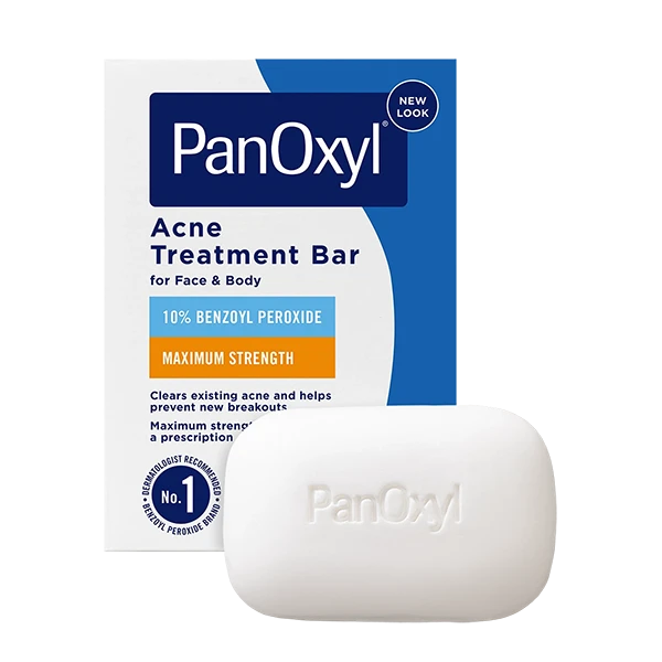 PanOxyl Acne treatment bar with it's box.