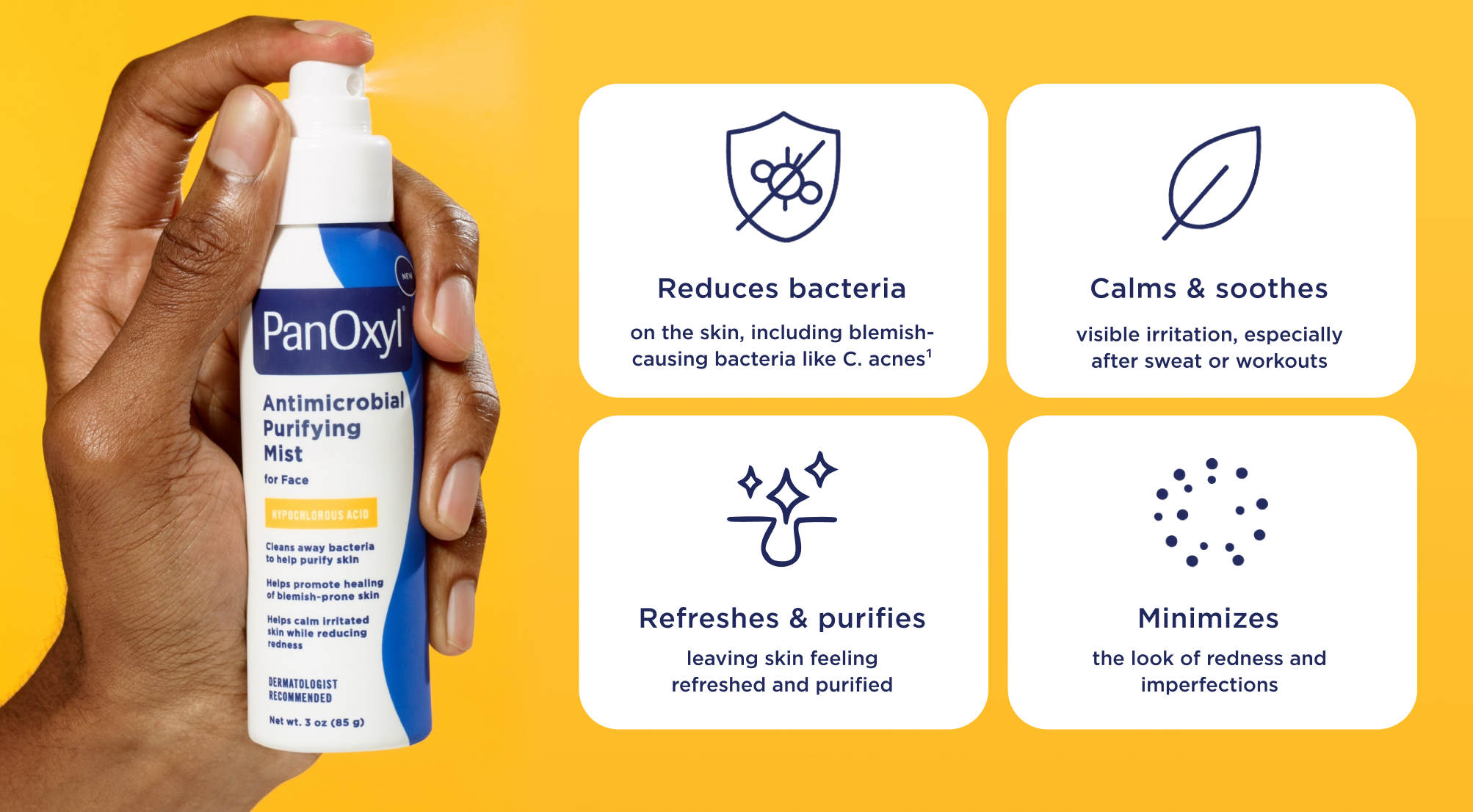 PanOxyl Antimicrobial Purifying Mist benefits